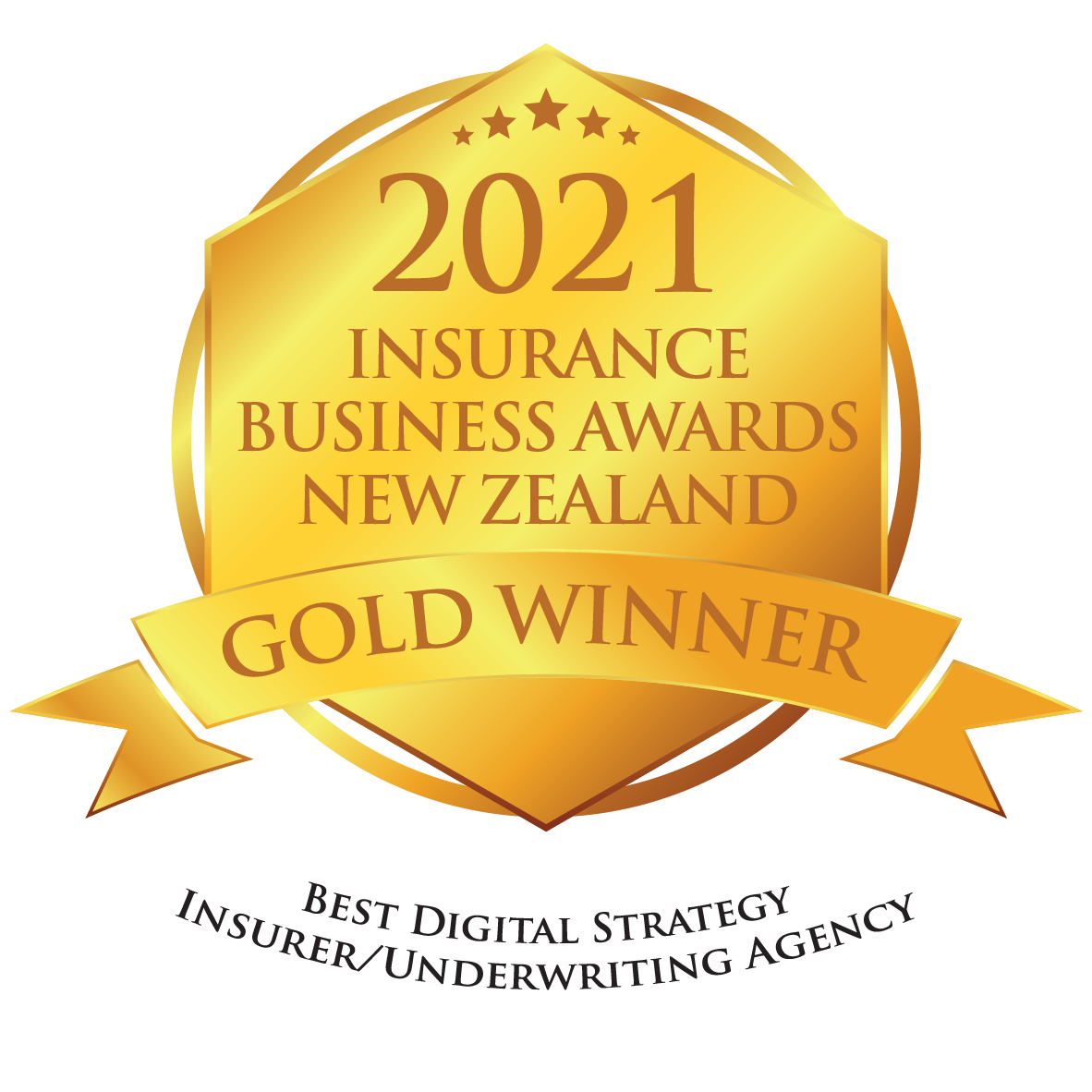 Gold Winner Medal Best Digital Strategy Insurer-Underwriting Agency 