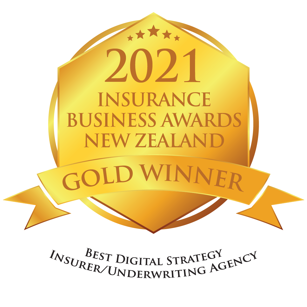 IBANZ - Gold Winner Medal Best Digital Strategy Insurer - Underwriting Agency