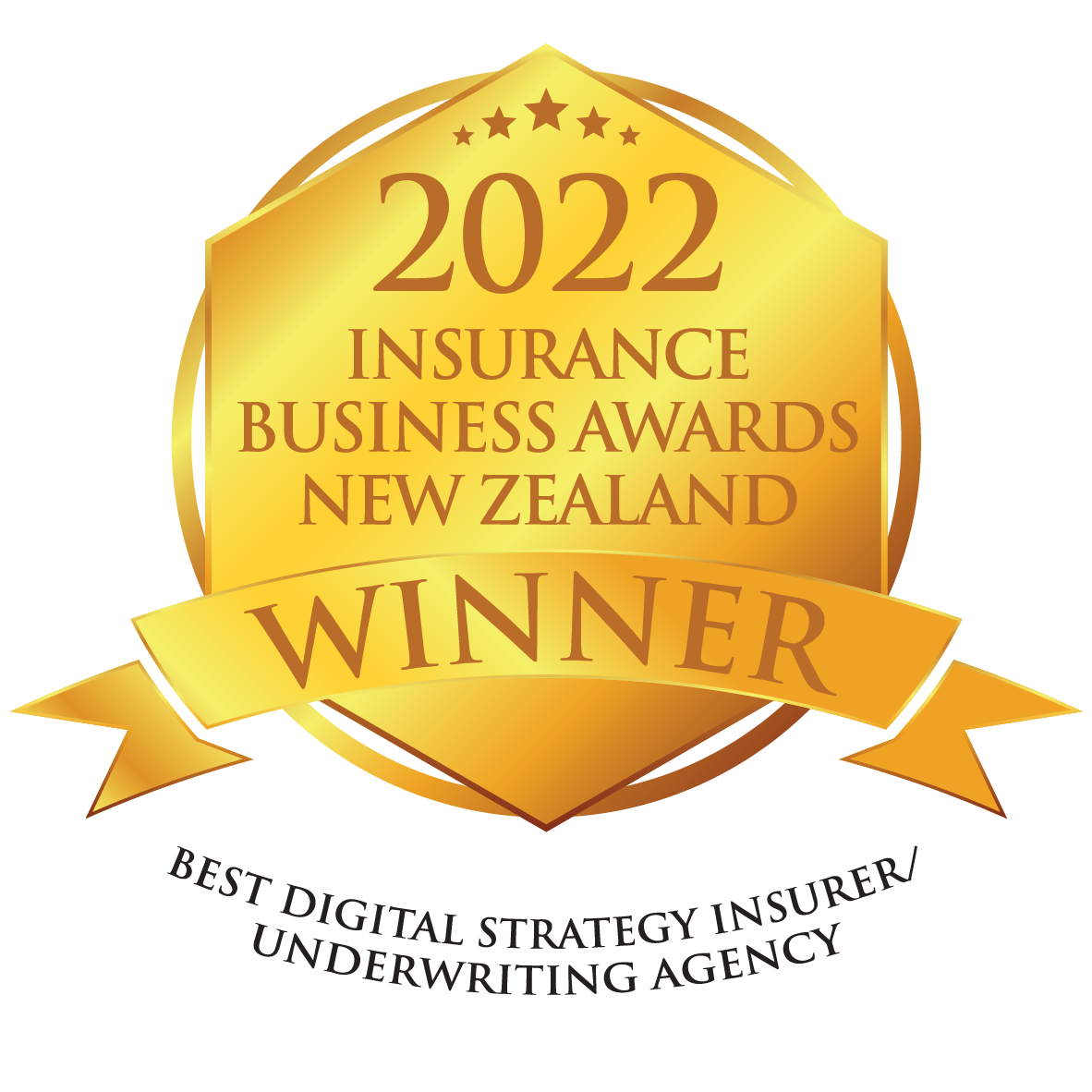 IBANZ22 - Gold Winner Medal BEST DIGITAL STRATEGY INSURER-UNDERWRITING AGENCY